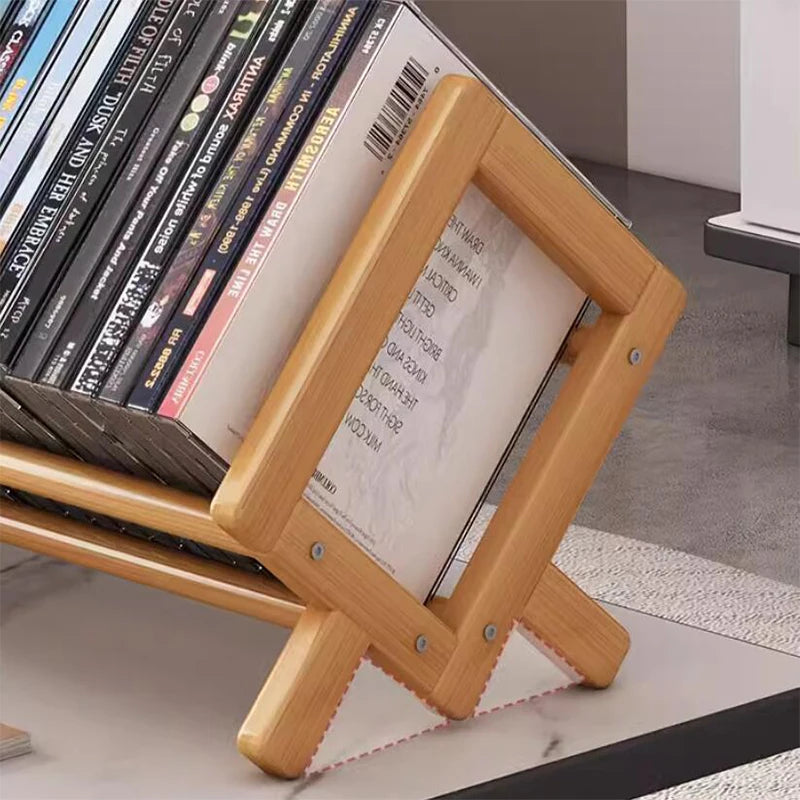 Wood Bookshelf Stand